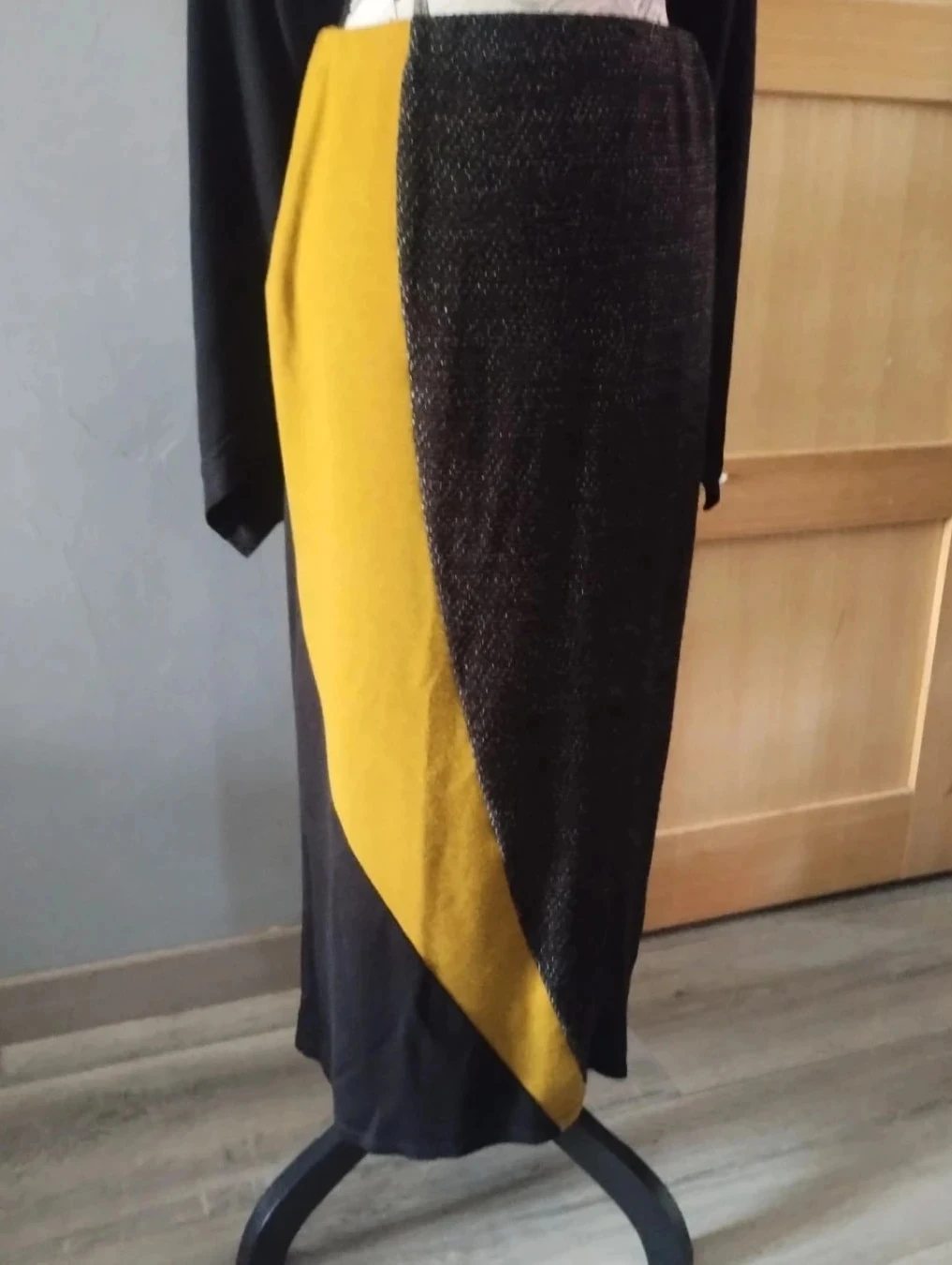 Black/khaki Tunic+Long Skirt Set, Alembika, Size 2 – photo 2